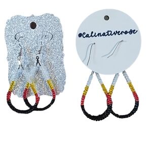 Beaded Hoop Earrings